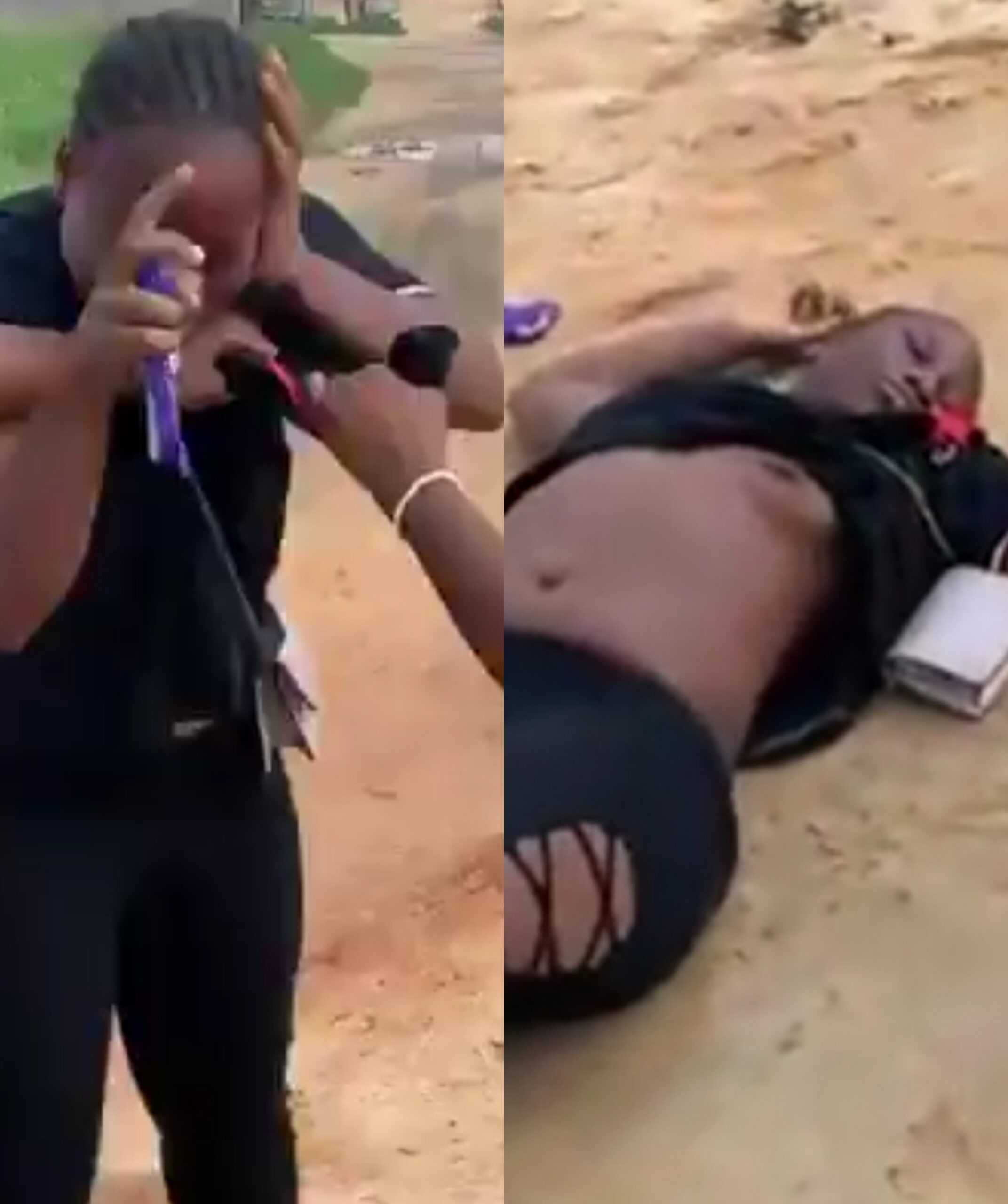 Watch Moment Lady Faint And Resurrected From Severe Beating for Stealing Boyfriend(Video)