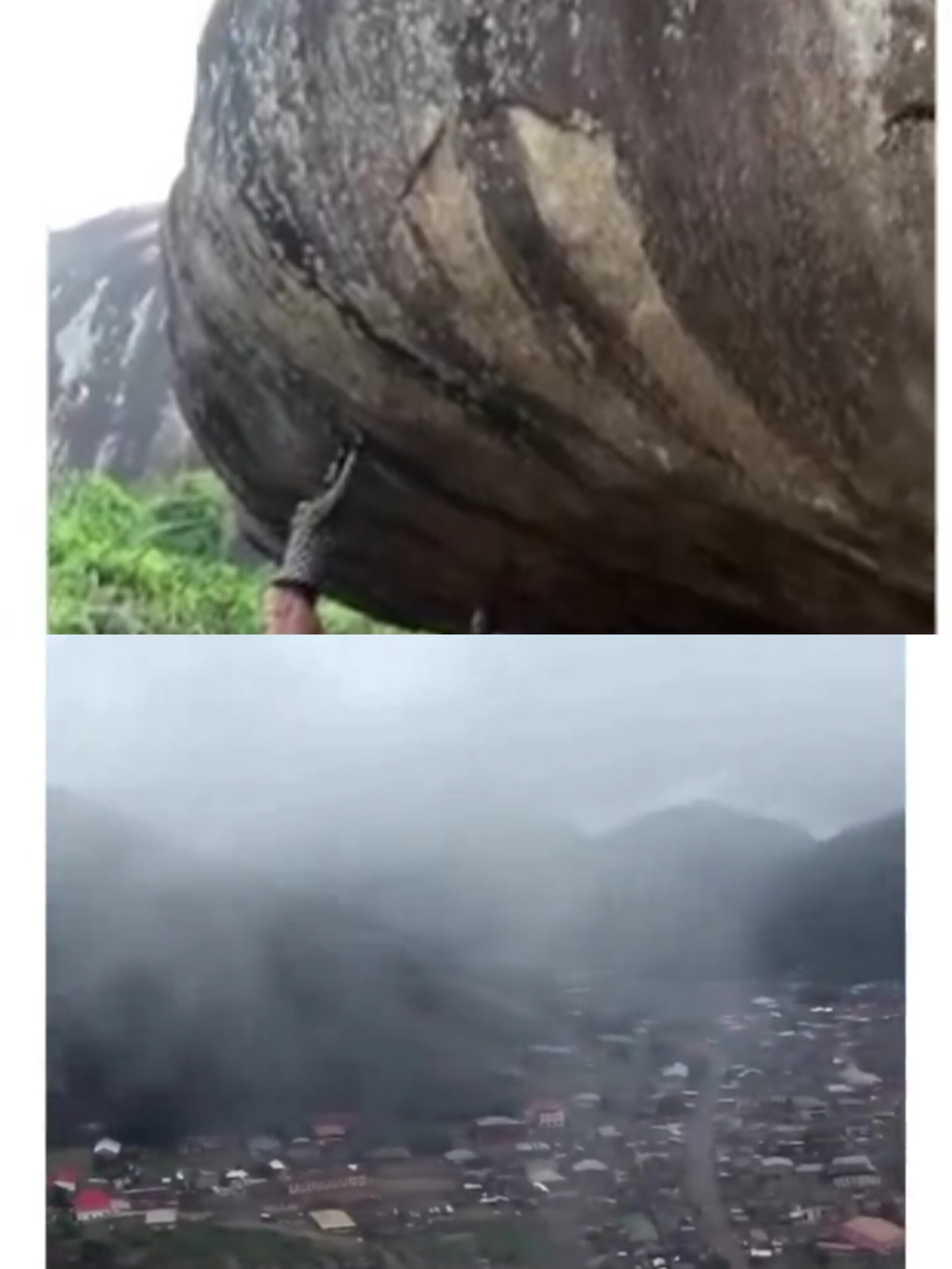 I Heard Sounds Of People Who Have Been Trapp£d In The Rock For Over 800 Years — Says Man Who Visited Ojimoba Rock In Idanre, Ondo State(Watch Video)